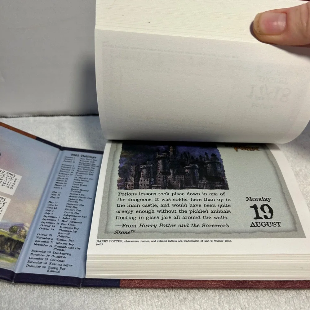 Harry Potter 2002 Daily Boxed Calendar Andrews McMeel Vintage Wizarding World
